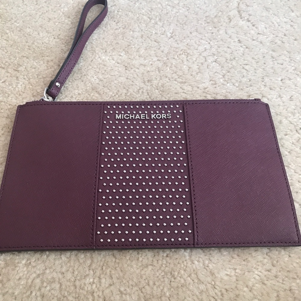 Eggplant purple clutch Michael Kors purse!